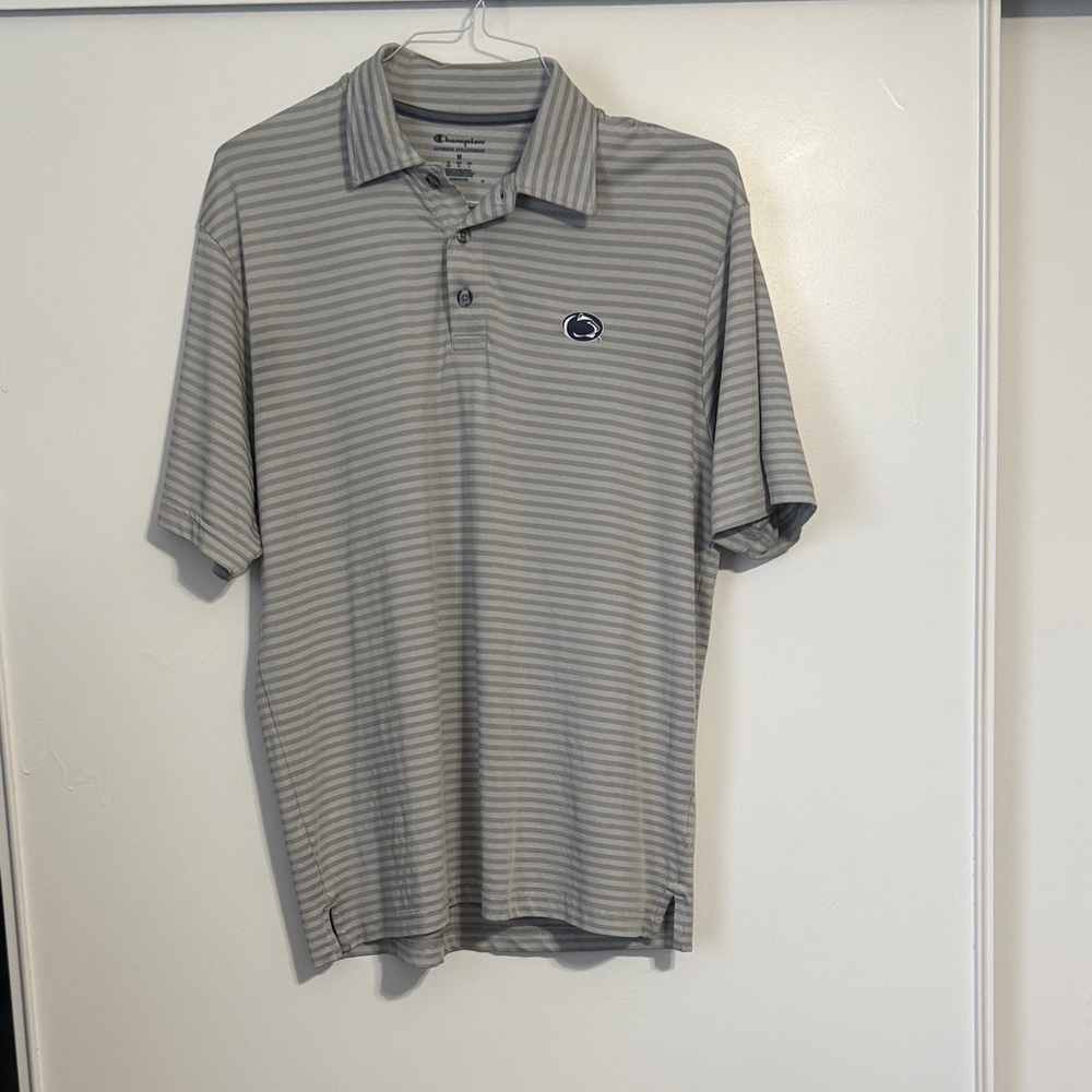 Penn state Champion Men's Polo Shirt in Gray Stripes